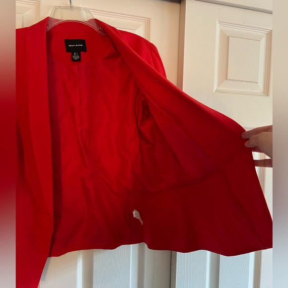 DKNY Women's Suit Jacket/Blazer in Red - Picture 5 of 10